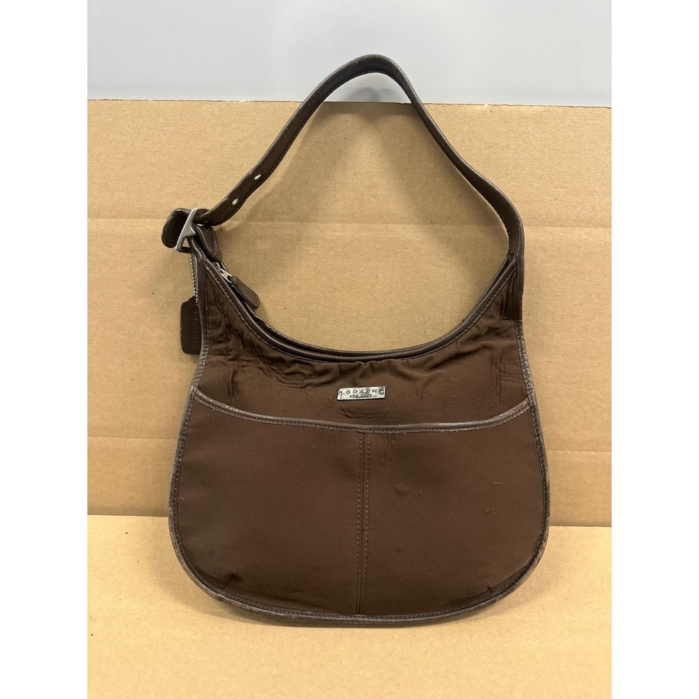 Vintage Coach Brown Ergo Hobo Leather Half‎ Moon Shoulder Bag